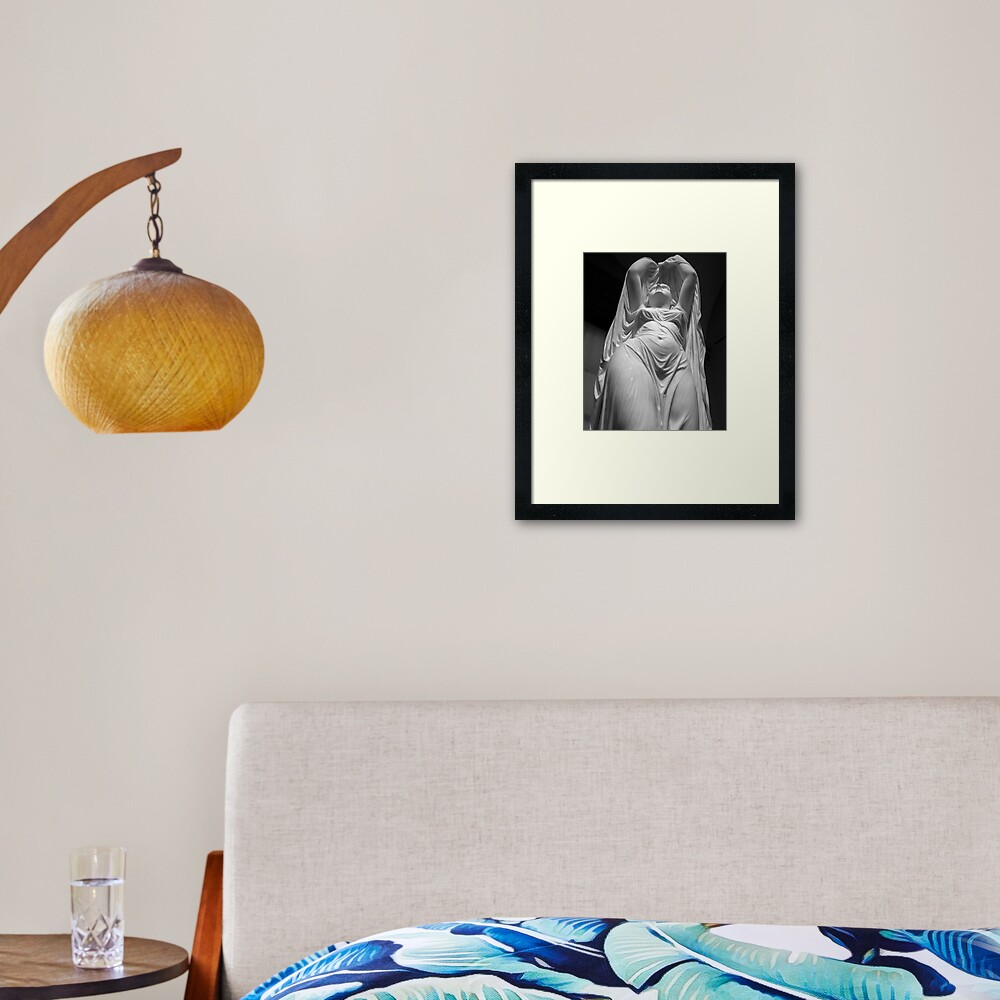 Undine Rising from the Waters. Chauncey Bradley Ives Framed Art Print