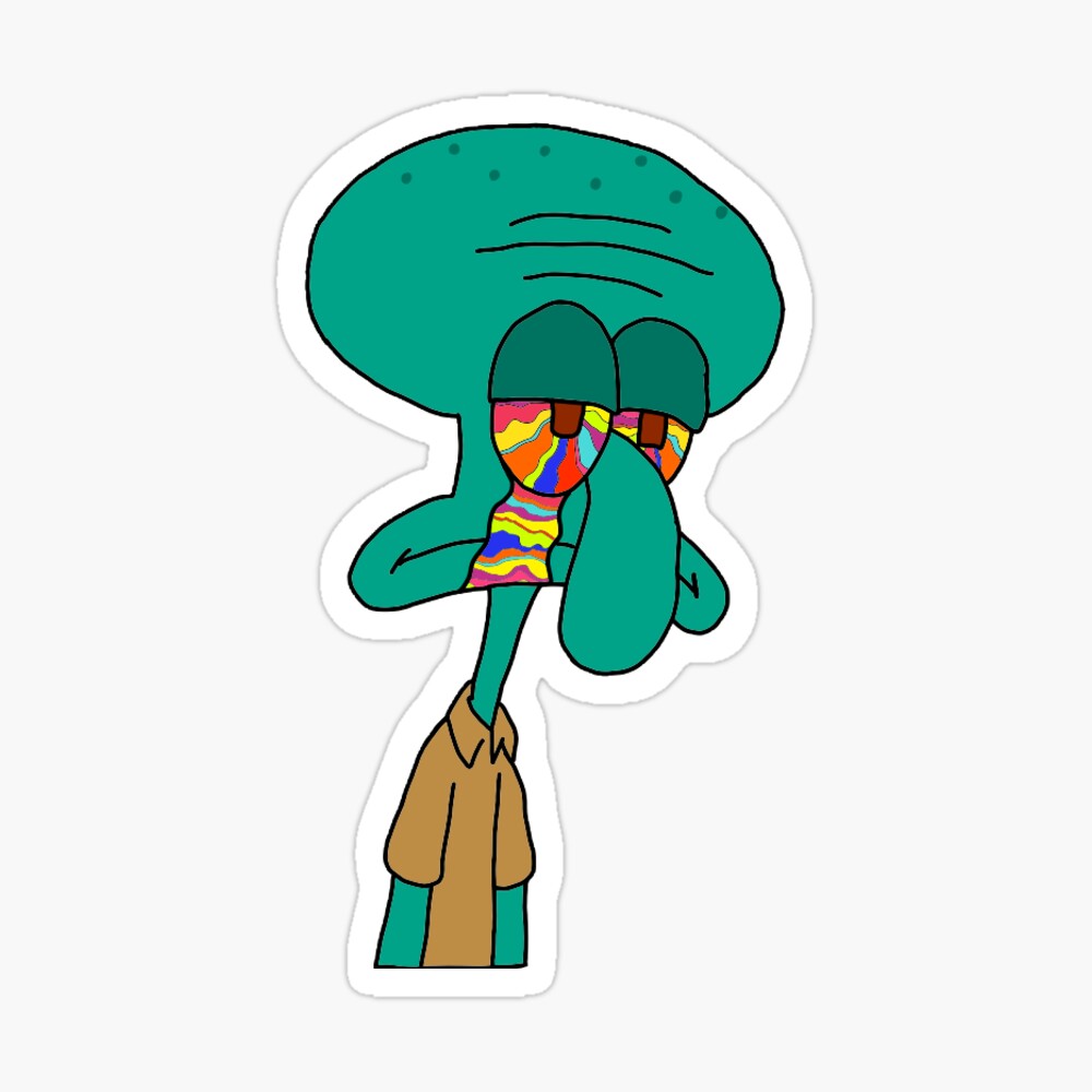 Spongebob Squidward Sticker - Spongebob Squidward Sad - Discover & Share  GIFs