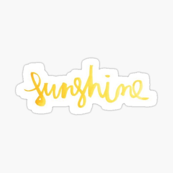 Gold Sunshine Sticker