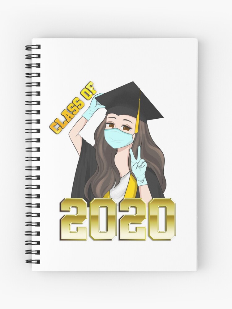 Cuaderno de espiral «Camisa de graduación de clase 2020, regalo de  graduación para niñas, graduación de cuarentena, camiseta, camiseta» de  ModernDesigns7 | Redbubble