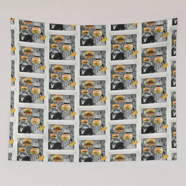 Item preview, BURGER FAMILY! - repurposed, up-cycled photo collage designed and sold by MikesArtChi.