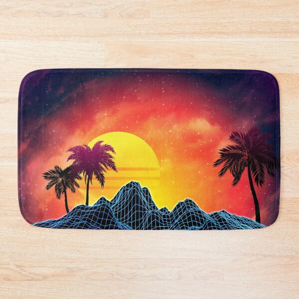 Item preview, 80s retro aesthetic vaporwave sunset designed and sold by AnnArtshock.