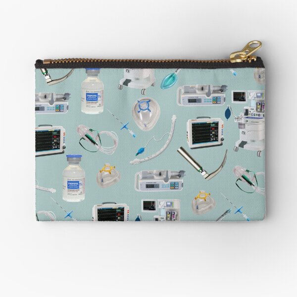 Tools of the Trade LIGHT BLUE Anesthesia / Anaesthesia Zipper Pouch