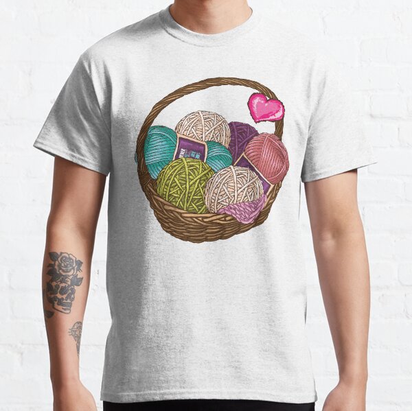Copy of Copy of Buying yarn and using it are two different hobbies Knitting Crochet shirt Classic T-Shirt