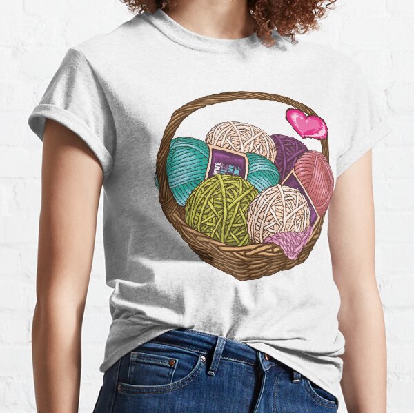 Copy of Copy of Buying yarn and using it are two different hobbies Knitting Crochet shirt Classic T-Shirt