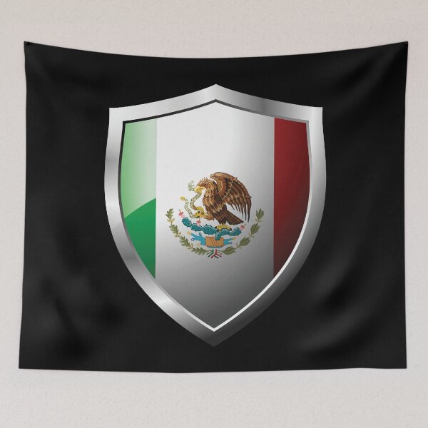 Item preview, Strong Mexico Flag Shield Country designed and sold by HelloFromAja.