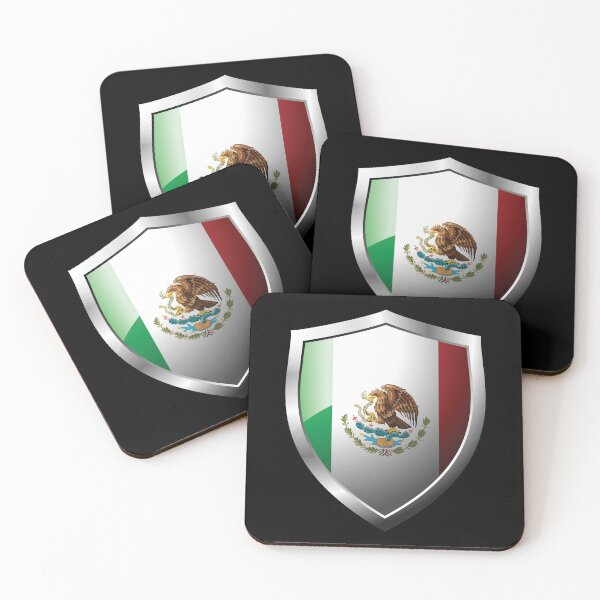 Item preview, Strong Mexico Flag Shield Country designed and sold by HelloFromAja.