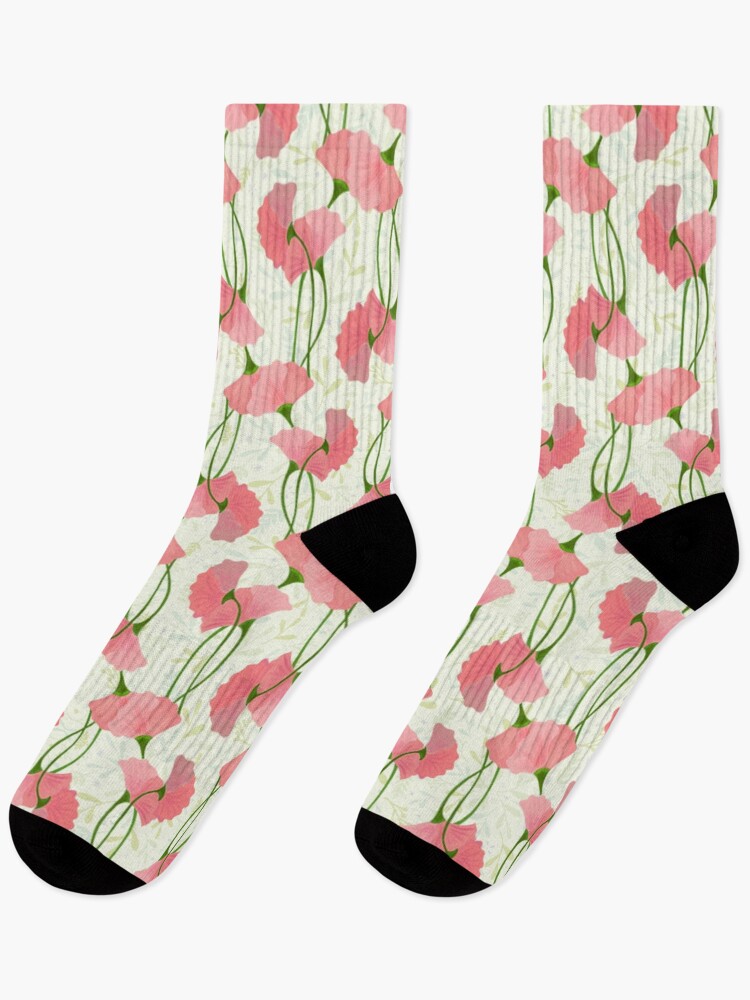 Thumbnail 1 of 5, Socks, Delicate Flower Pattern designed and sold by ButaChaap.
