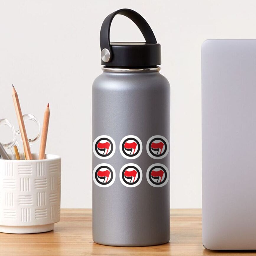 Antifa Logo X6 Pack Sticker For Sale By Kulakposting Redbubble