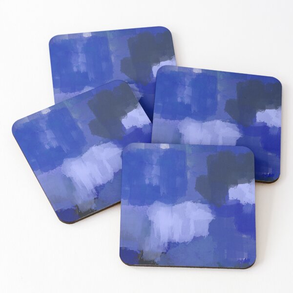 Item preview, Abstract Watercolor Dark Blue Black designed and sold by whyshecreates.