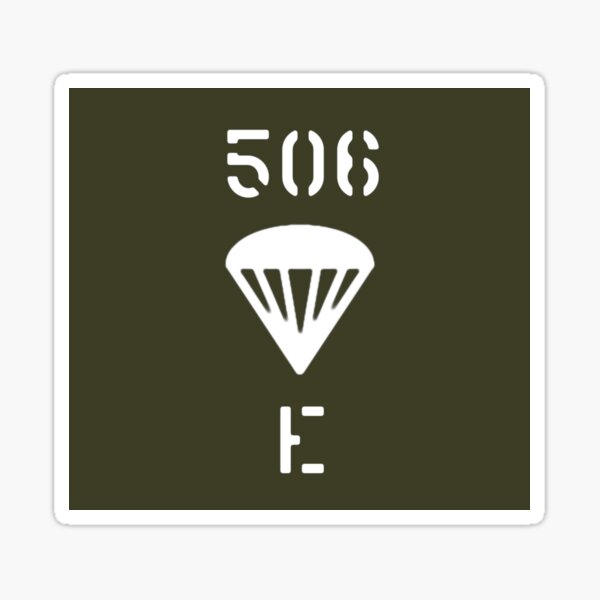 Band of Brothers - Easy Company - Sign Sticker