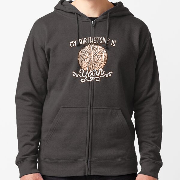 Copy of Birthstone yarn Crochet Lover shirt Zipped Hoodie