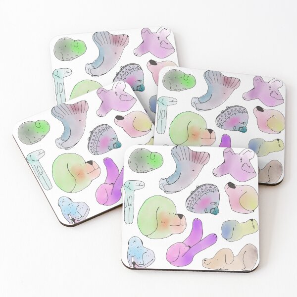Item preview, creative and cute animals- watercolour designed and sold by eatdembabies.