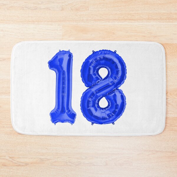 Item preview, Blue 18th Birthday Metallic Helium Balloons Numbers designed and sold by Birthdates.