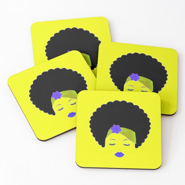 Item preview, Afro and Flowers designed and sold by designsbykaye.