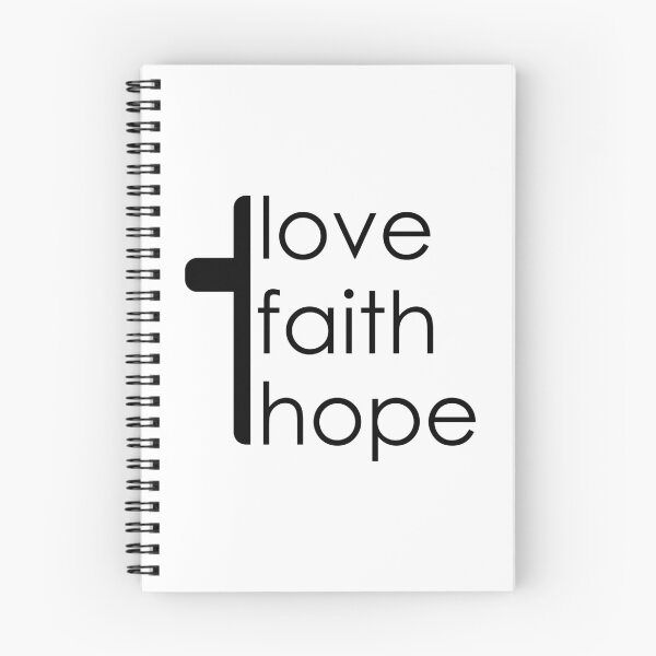 Item preview, Love Faith Hope Cross designed and sold by themoodydecor.