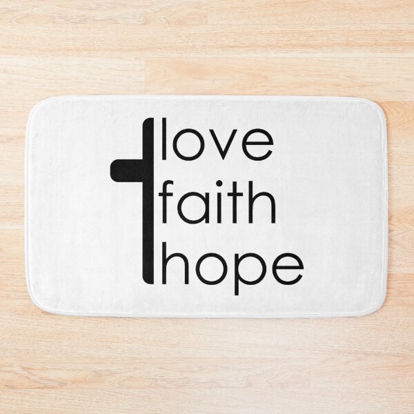 Item preview, Love Faith Hope Cross designed and sold by themoodydecor.