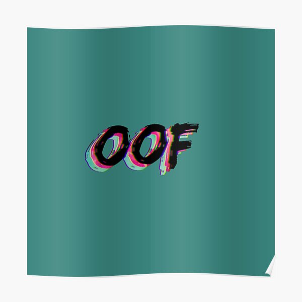 Roblox Oof Posters Redbubble - death sound effect roblox games