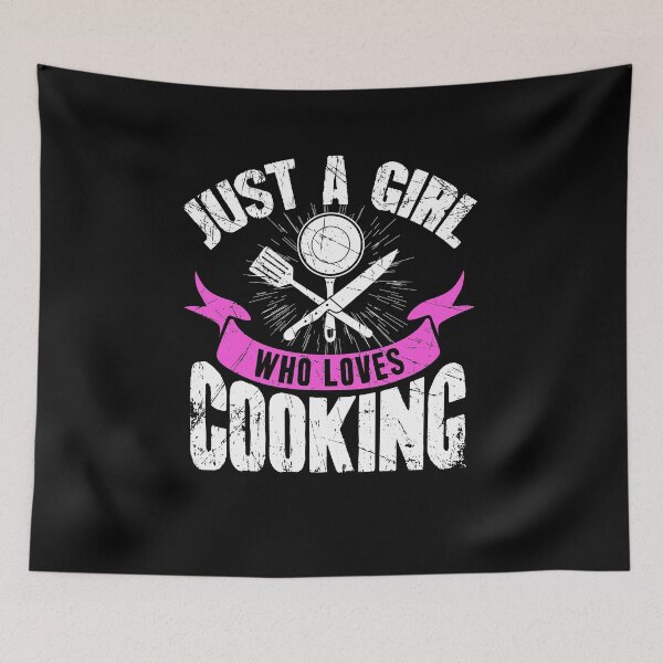 Item preview, Just A girl who loves cooking designed and sold by Captain Mood.