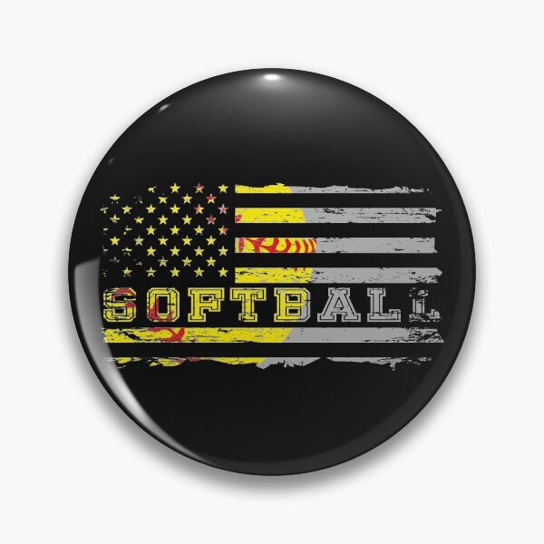 Artikelvorschau, Amerikanische Flagge Softballmannschaft entworfen und verkauft von alenaz.