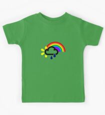 A chance of rainbows Kids Tee