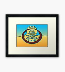 Litany Against Fear Framed Print
