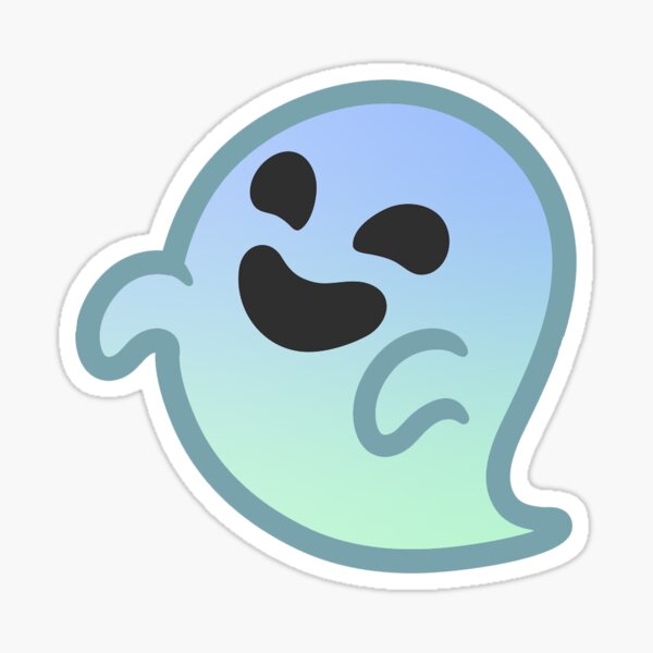 Gradiente Android Ghost Emoji Pegatina