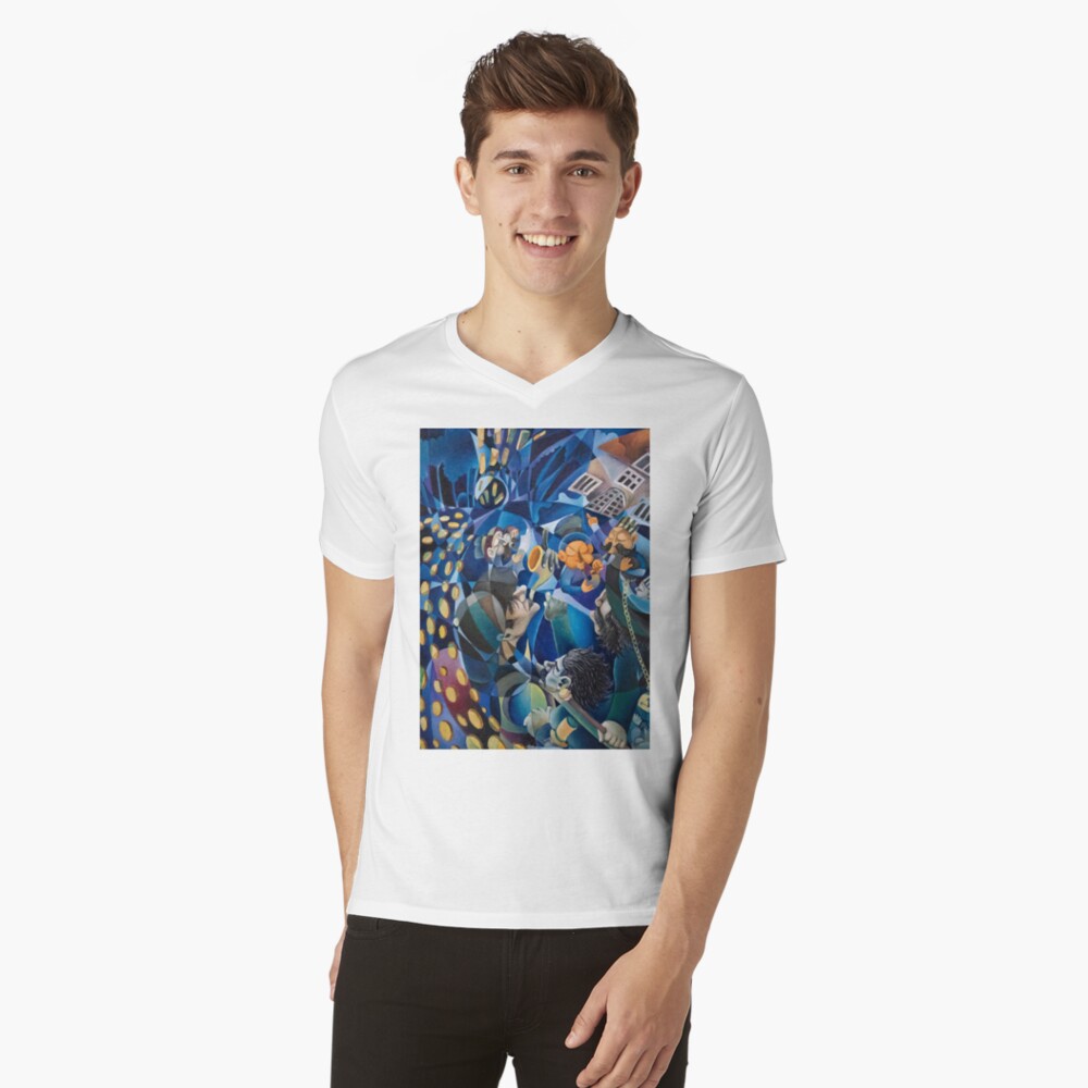 Item preview, V-Neck T-Shirt designed and sold by mxpublishing.