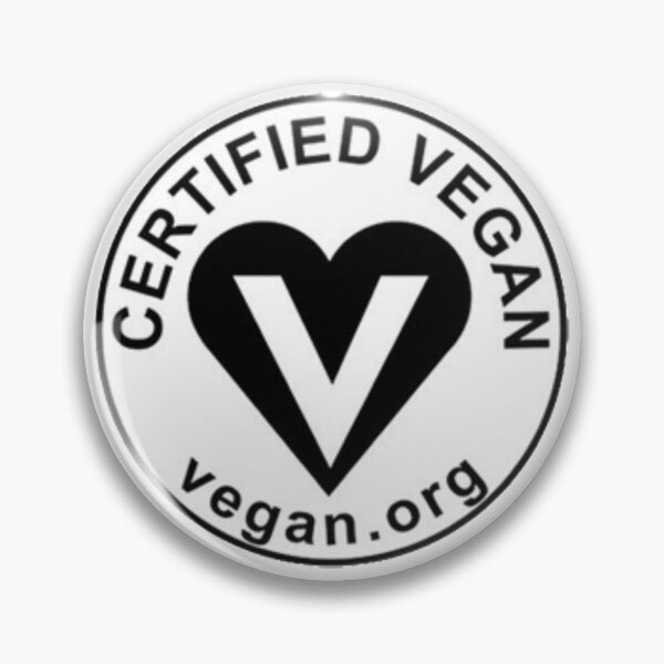 certified vegan Pin