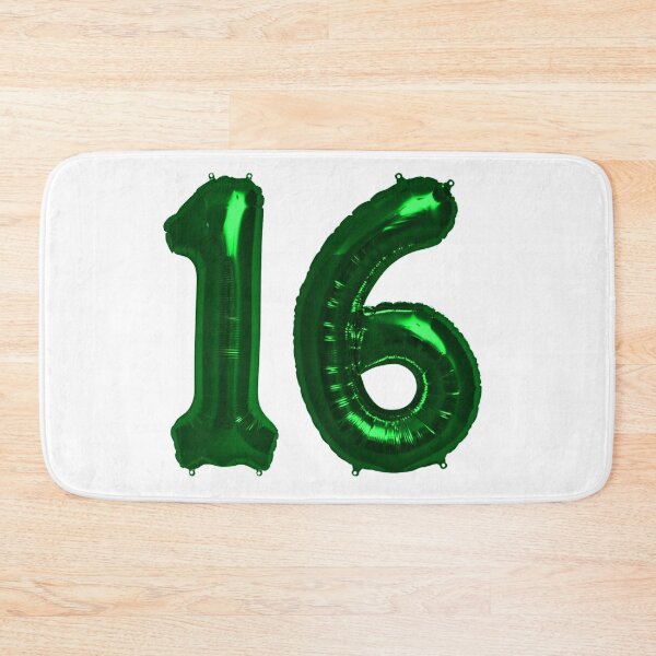 Item preview, Bright Green 16th Birthday Metallic Helium Balloons Numbers designed and sold by Birthdates.