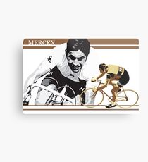 Lienzo metálico cartel vintage EDDY MERCKX: el caníbal