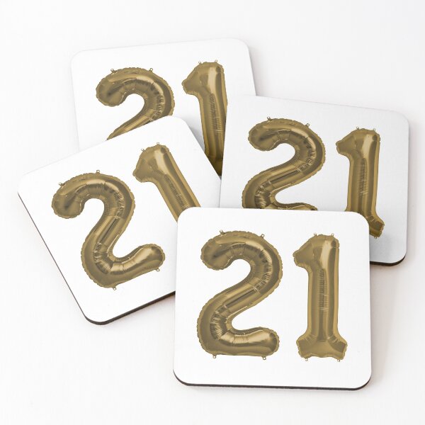 Item preview, Bronze 21st Birthday Metallic Helium Balloons Numbers designed and sold by Birthdates.