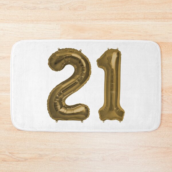 Item preview, Bronze 21st Birthday Metallic Helium Balloons Numbers designed and sold by Birthdates.