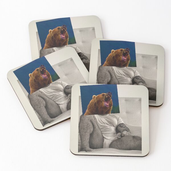 Item preview, BEAR Tighty Whities - repurposed, up-cycled photo collage designed and sold by MikesArtChi.