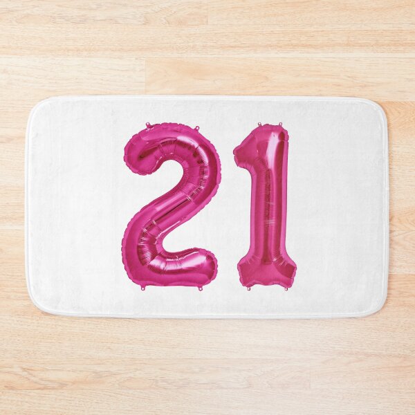 Item preview, Hot Pink 21st Birthday Metallic Helium Balloons Numbers designed and sold by Birthdates.