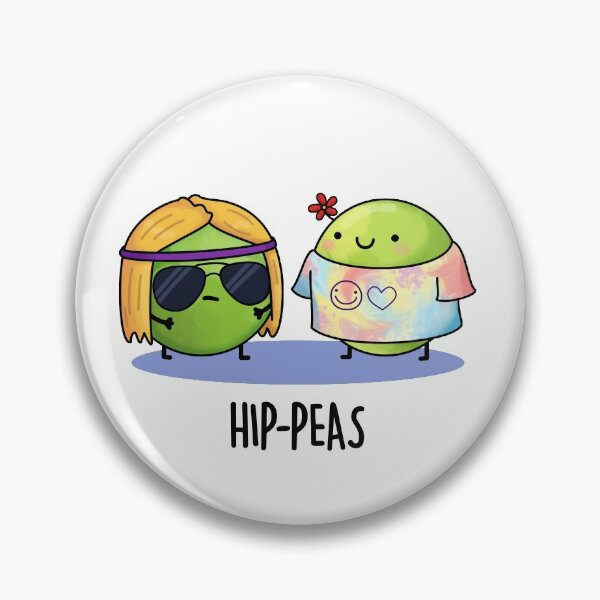 Item preview, Hip-peas Hippie Funny Peas Puns  designed and sold by punnybone.