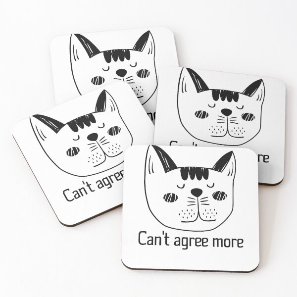 Item preview, FUNNY CAT FACE CAN'T AGREE MORE  designed and sold by Edgy DESIGNS.