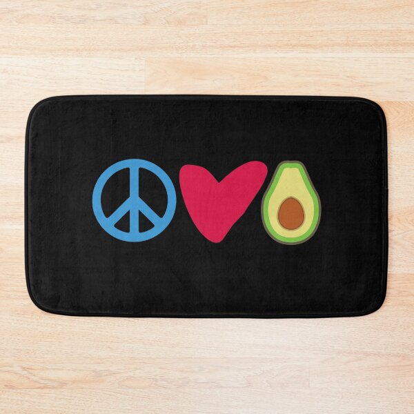 Artikelvorschau, Frieden, Liebe, Avocado – Geschenk für Avocado-Liebhaber entworfen und verkauft von VintageMashup.