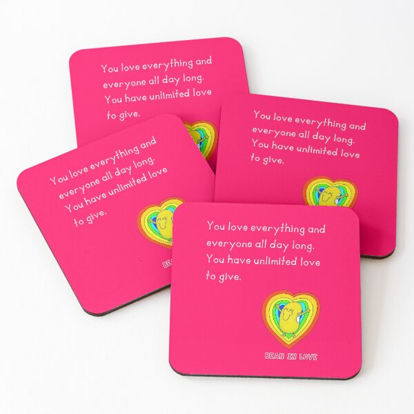 Item preview, Powerful Affirmations Bean Made Fun - Bean in love designed and sold by Justbeanhappy.