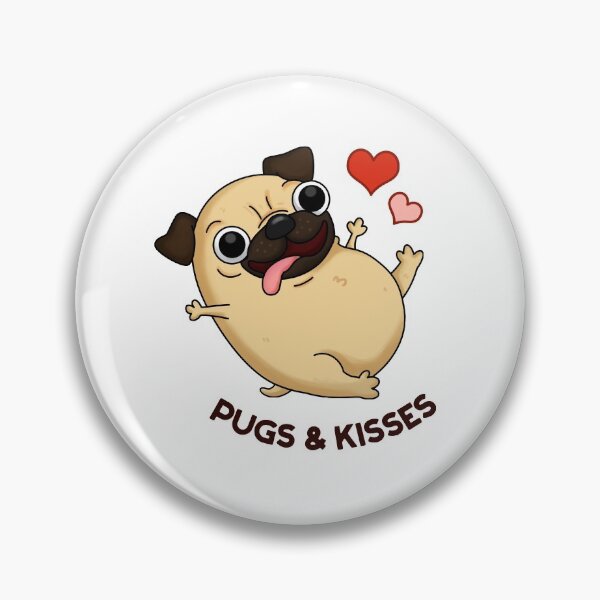 Item preview, Pugs And Kisses Funny Dog Puns  designed and sold by punnybone.