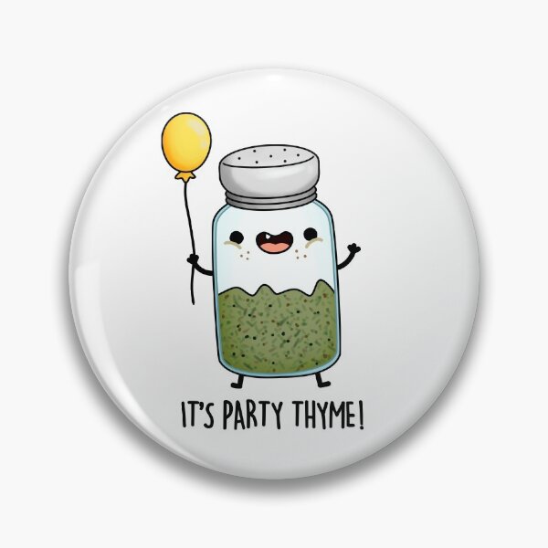 Item preview, It's Party Thyme Funny Herb Puns  designed and sold by punnybone.