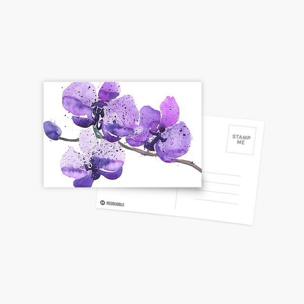 Item preview, Purple Orchid Watercolor designed and sold by junkydotcom.