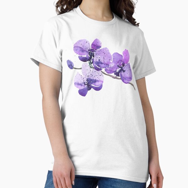 Artikel-Vorschau von Lila Orchidee Aquarell, designt und verkauft von junkydotcom.