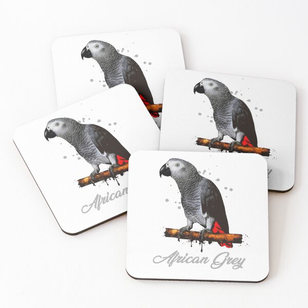 Item preview, African Grey In Watercolor designed and sold by Casualcabana.