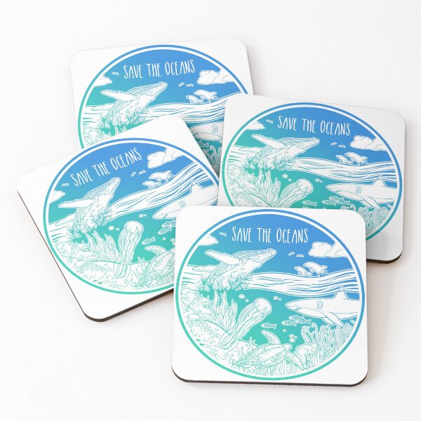 Item preview, Save the Oceans! designed and sold by Hannah Diaz Art.