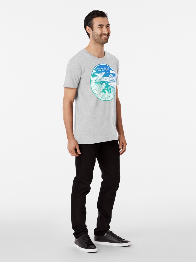 Thumbnail 3 von 6, Premium T-Shirt, Rettet die Ozeane! designt und verkauft von Chikagi.