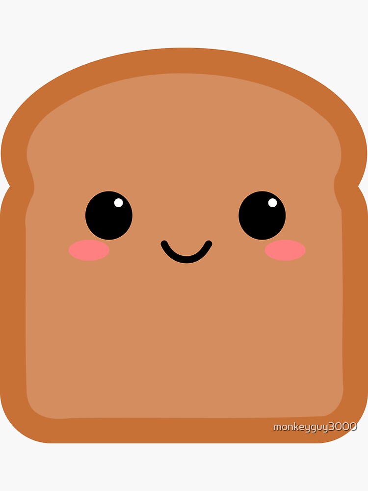 Kawaii Bread Cat Sticker for Sale by Lily mae