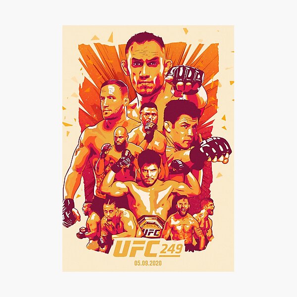 UFC 249 Official Artwork: Tony Ferguson Vs Justin Gaethje Photographic Print