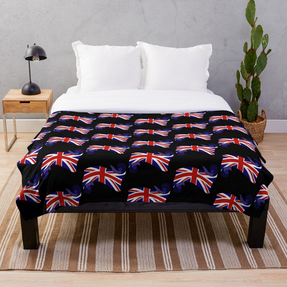 "Union Jack" Throw Blanket for Sale by FTML Redbubble