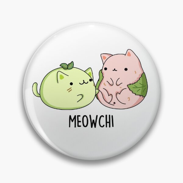 Item preview, Meowchi Funny Mochi Puns  designed and sold by punnybone.